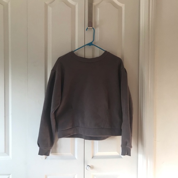 Gray/purple activewear sweatshirt - Picture 1 of 6